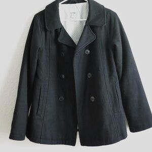 Vintage Old Navy Kids Black Peacoat